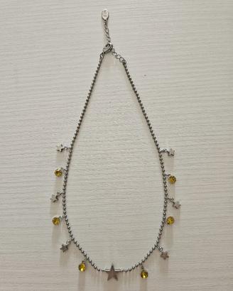 Collana Sodini con ciondoli stelle e cristalli