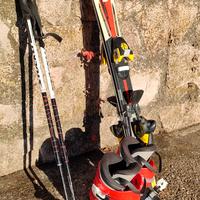 sci, scarponi, bastoncini bambino / a
