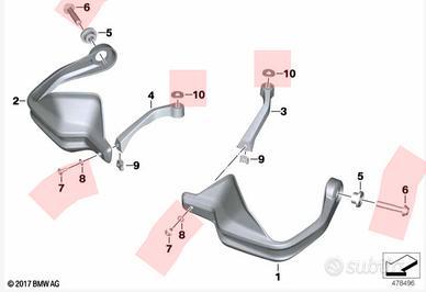 Paramani BMW originali per modelli F