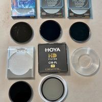 5 filtri Hoya Polarizzatore, ND400, ND1000, 77 82
