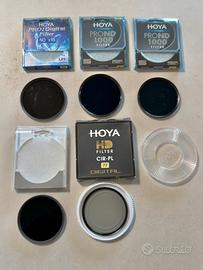 5 filtri Hoya Polarizzatore, ND400, ND1000, 77 82