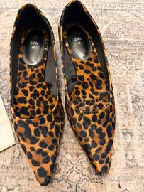 Scarpa leopardata cin tacco  basso Zara