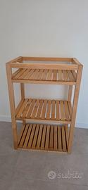 Mobiletto 3 ripiani in legno