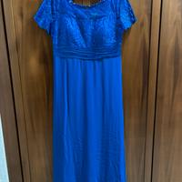 Abito lungo blu Romeo Gigli plus taglia 52