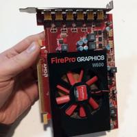 Vga AMD FirePro W600 2GB GDDR5 6 x Mini DisplayPor