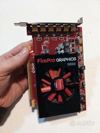 Vga AMD FirePro W600 2GB GDDR5 6 x Mini DisplayPor