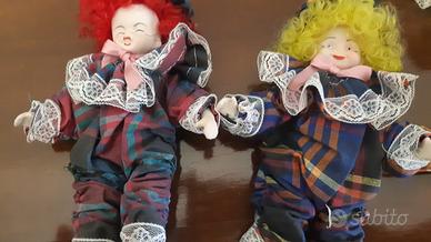 2 clown in ceramica