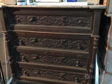 Como' 4 cassetti antico