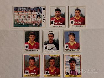 Lotto 10 figurine Panini Roma 1989/90 e 1990/91