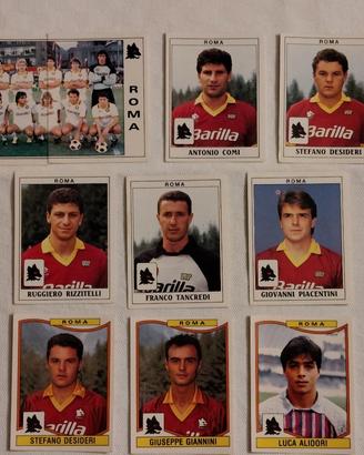 Lotto 10 figurine Panini Roma 1989/90 e 1990/91