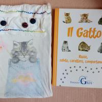 Libro "Il Gatto" con Sacchetto fatto a mano 