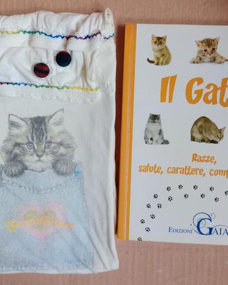 Libro "Il Gatto" con Sacchetto fatto a mano 