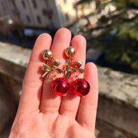 Orecchini palline natalizia