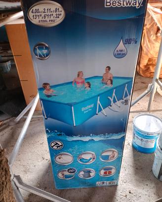 Piscina 4mx 2m, H 0,8 mt