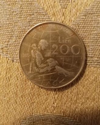 moneta da 200 lire 