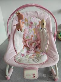 Sdraietta rosa con musica, vibrazione e animalett