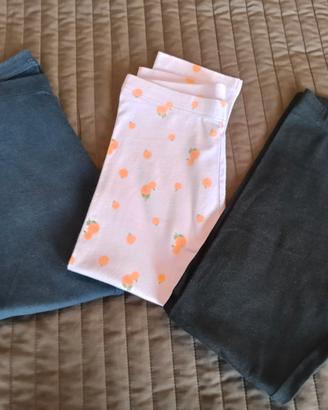 Lotto 3 leggings 3/4 taglia 10 anni (138-143 cm.)
