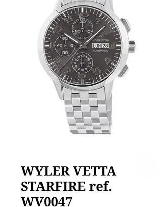 Wyler Vetta Starfire Crono Automatico Valjoux 7750