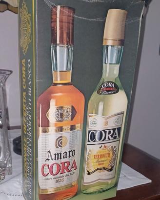 SET AMARO CORA E CORA VERMOUTH ANNI 70 SIGILLATA