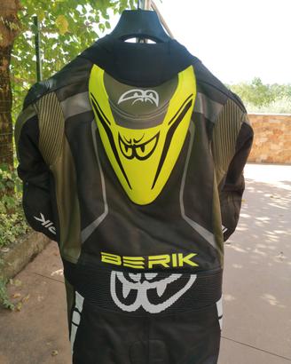 tuta moto 50 berik NUOVA!!! intera in pelle 