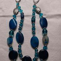 Collana Blu pietre dure