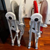 Prima pappa follow me Peg Perego - rosso e grigio