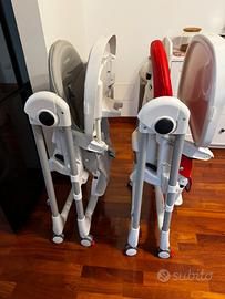 Prima pappa follow me Peg Perego - rosso e grigio