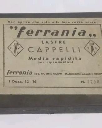 Ferrania, Lastre Fotografiche cappelli media rapid