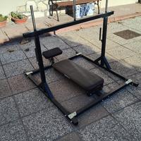 Leg press verticale - artigianale in acciaio