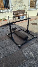 Leg press verticale - artigianale in acciaio