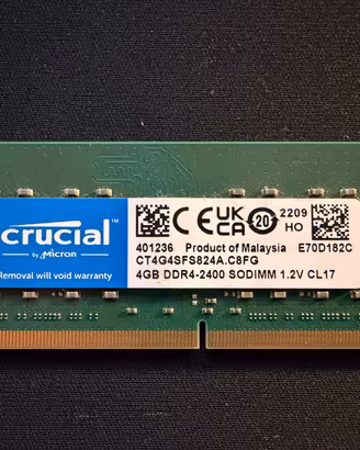 RAM DDR4 SODIMM 4GB