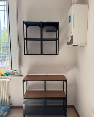Mobile scaffale FJÄLLBO + Struttura parete ENHET
