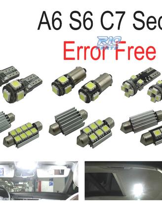 KIT 14 LAMPADE LED INTERNE PER AUDI A6 S6 RS6 C7 S
