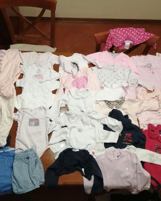 Abbigliamento bambina 0-9 mesi