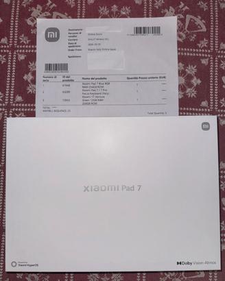 Xiaomi Pad 7 256GB Tablet Sigillato con Garanzia