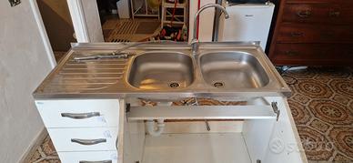 lavello, miscelatore nuovo piu' mobile 120x50