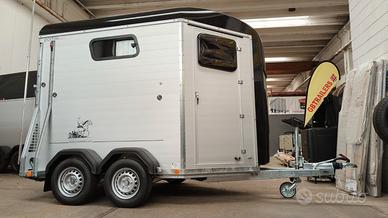 Trailer trasporto cavalli in alluminio Boeckmann