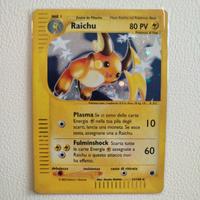 carte Pokemon set Expedition series Raichu holo
