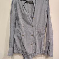 Camicia Body Cycle Righe Blu Bianco Tg. M