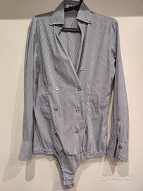 Camicia Body Cycle Righe Blu Bianco Tg. M