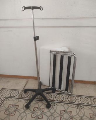 asta per flebo+ausilio per il letto