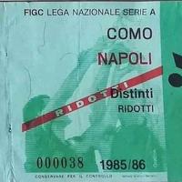 Entrata stadio Como-Napoli di Maradona 1985/86