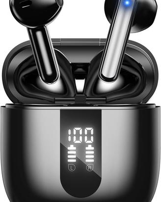 Cuffie Bluetooth 5.4 JBES, 60 Ore, ENC, Nero