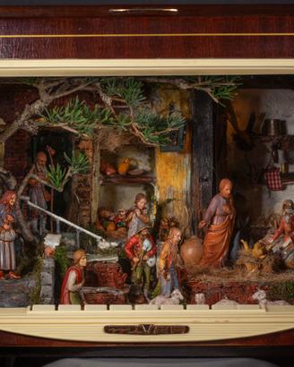 Presepe Napoletano in radio Mivar anni 60
