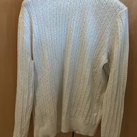 Maglione bianco a maniche lunghe