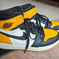Air JORDAN 1 nuove gialla nera bianca tg 40.5