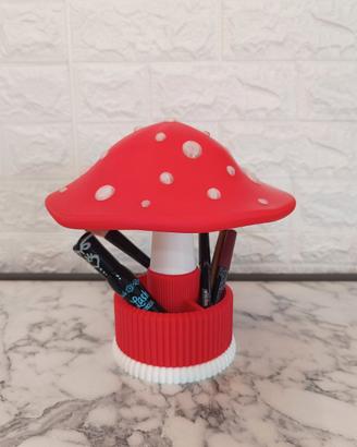 Fungo Lampada LED Organizer Porta Trucchi Gioielli