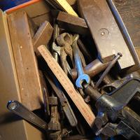 scatola attrezzi antichi vintage da collezione