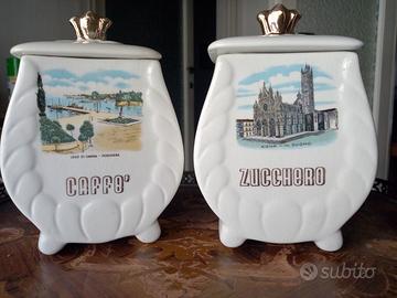 Contenitori per zucchero e caffè Capodimonte