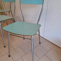 4 sedie in formica anni 60 originali